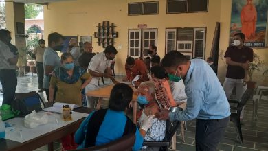 Corona Vaccine Camp set up at Seva Bharti Institute