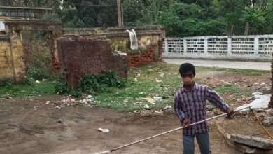 In view of the corona epidemic, the whole village was sanitized