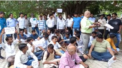 Youth performing semi-nude in the Collectorate premises of Kannauj