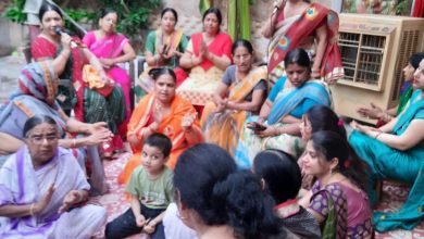 Foundation day of the statue of Lord Vishnu and Mata Lakshmi ji by the Women's Committee
