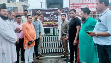 Noorpur Journalists Association takes out candle march on the death of photojournalist Danish Siddiqui