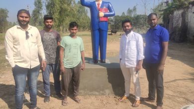 Statue of Baba Ambedkar sahib installed peacefully in Hiranpura village
