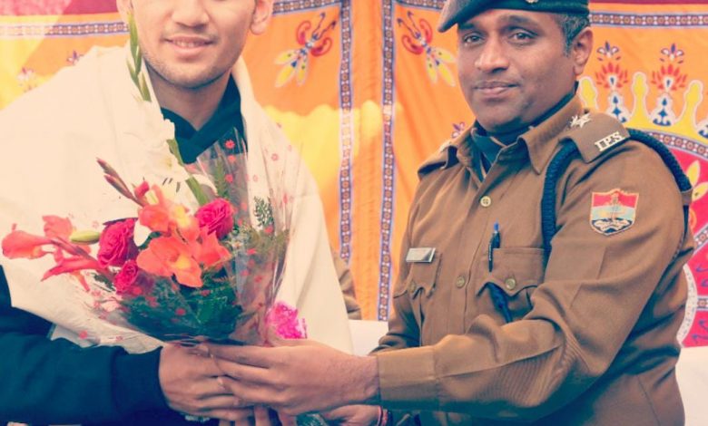 SSP Almora honored young Lakshya Sen
