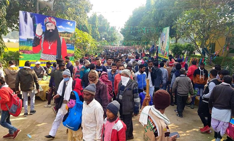 Lakhs of people celebrated Ram Rahim's birthday in Baghpat