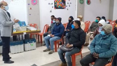 District Election Officer inspected the teaching program in Bijnor