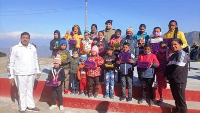 Children of police family actively participated in various competitions