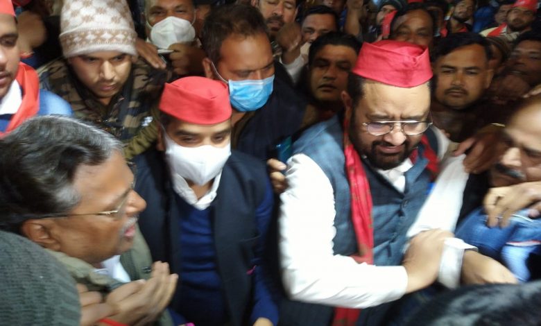 Inauguration of election office of Haji Rais Ahmed, SP candidate of Badaun Assembly