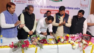 Backward Classes Finance and Development Commission Chairman Pawan Godara took charge