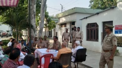 Peace Committee meeting organized in connection with Navratri and Ramzan in Bijnor district