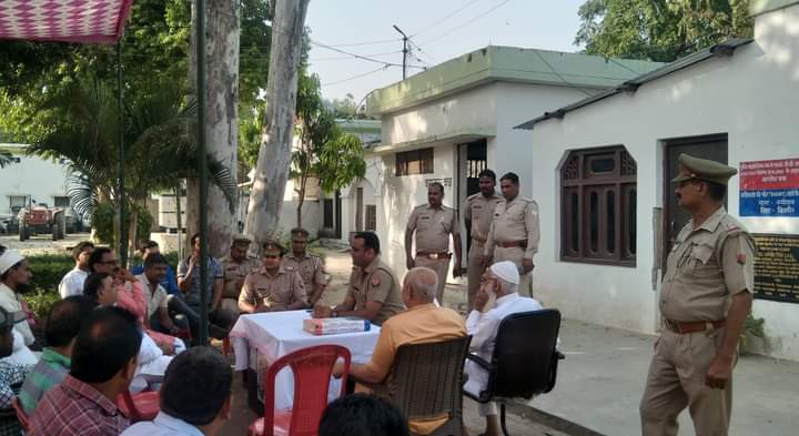 Peace Committee meeting organized in connection with Navratri and Ramzan in Bijnor district