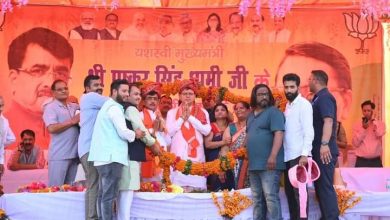 Chief Minister Pushkar Singh Dhami reached Banbasa Stadium
